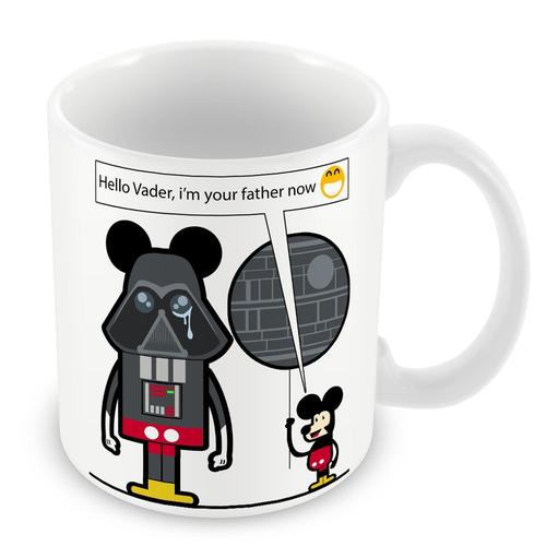 Mug Céramique Tasse Game Of Geek Dark Vador Mickey Je Suis Ton Père Maintenant Star Wars Disney Humour