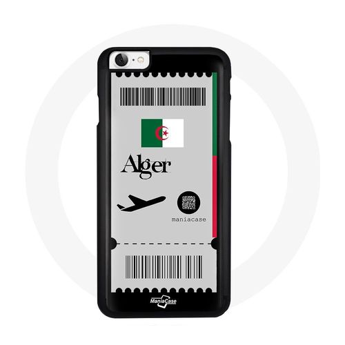 Coque Iphone 7 Embarquement Algerie Riyad Mahrez Marseille Carte Embarquement Avion Vert Blanc Rouge Alger