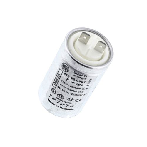 Condensateur 7 MF Sèche-linge (1256417013 1256539402 FAURE AEG ARTHUR MARTIN ELECTROLUX ELECTROLUX ZANUSSI)