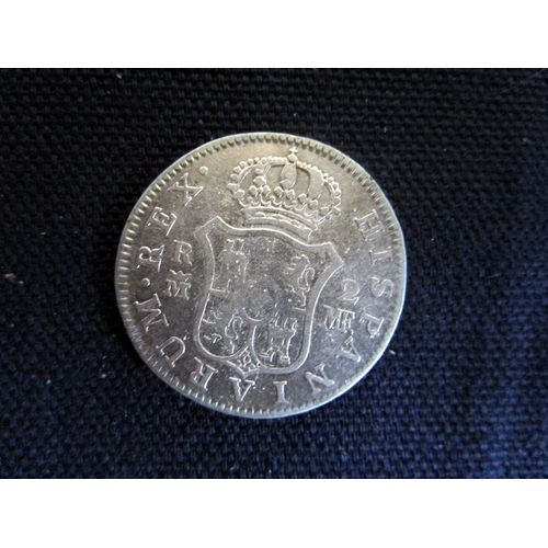 Pièce De 2 Reales En Argent Du Roi Charles Iiii D'espagne - Frappée En 1789 - Be