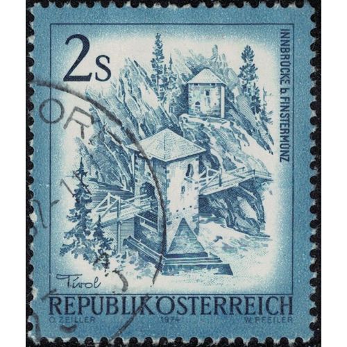 Autriche 1974 Oblitéré Used Innbrücke Près De Finstermünz Tirol Y&t At 1270 Su
