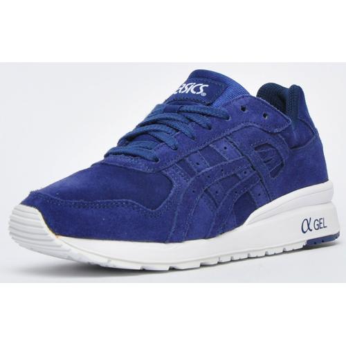 Asics Tiger Gtsii Baskets Chaussures En Cuir Suédé Bleu Indigo/bleu Indigo