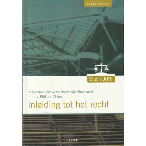 Inleiding Tot Het Recht Mark Van Hoecke En Boudewijn Bouckaert