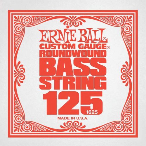 Ernie Ball 1625 - Corde Basse Au Détail Slinky Nickel Wound - Filé Nickel 125