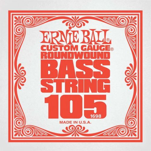 Ernie Ball 1698 - Corde Basse Au Détail Slinky Nickel Wound - Filé Nickel 105