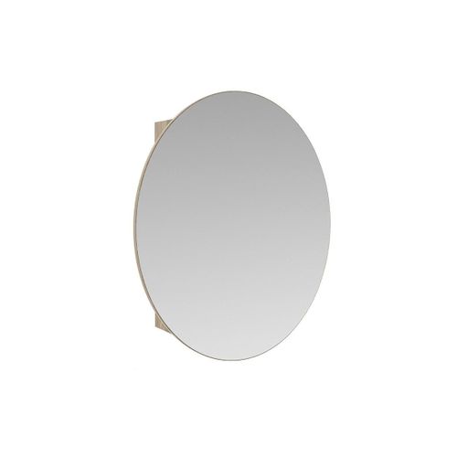 Armoire Murale De Salle De Bain Ovale Avec Miroir - Ruri - Ch?Ne