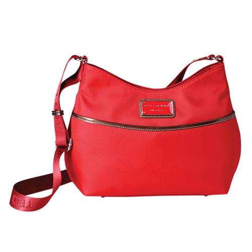 Sac besace 'Ted lapidus' rouge - 36x25x12 cm