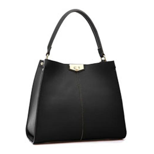 PROMOTION ! Sac cuir 'Ted lapidus' noir - 32x27x15 cm