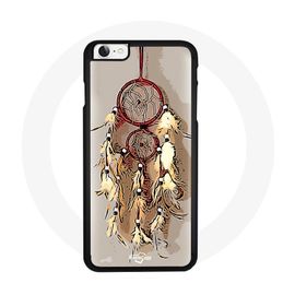 Coque Iphone 4/4s Attrape Rêve Beige Rouge Beau Sommeil Douceur Tendresse C¿Ur Protection Indien Plume Pastel Amour Love