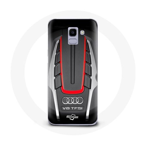 Coque Pour Samsung Galaxy J6 2018 Audi S8 Logo Rouge