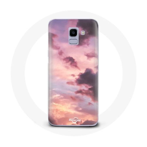 Coque Pour Samsung Galaxy J6 2018 Coucher De Soleil Rose