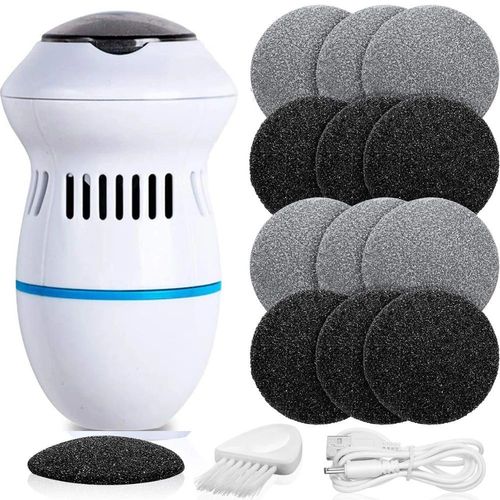 Ponceuse Électrique Portable À Absorption Sous Vide,Lime Électronique Pour Les Pieds,Outils De Pédicure,Élimination Des Callosités,Ponceuse De Soins Des Pieds,12 Pièces - Type 3 Style 