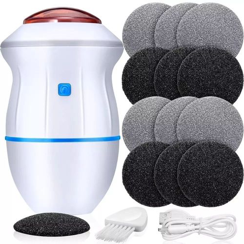 Ponceuse Électrique Portable À Absorption Sous Vide,Lime Électronique Pour Les Pieds,Outils De Pédicure,Élimination Des Callosités,Ponceuse De Soins Des Pieds,12 Pièces - Type 1 Style 