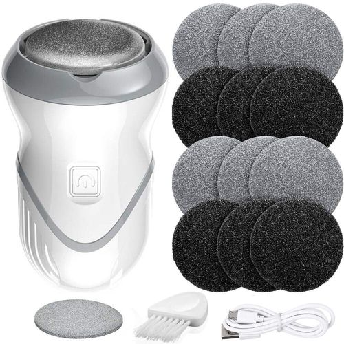 Ponceuse Électrique Portable À Absorption Sous Vide,Lime Électronique Pour Les Pieds,Outils De Pédicure,Élimination Des Callosités,Ponceuse De Soins Des Pieds,12 Pièces - Type 4 Style 