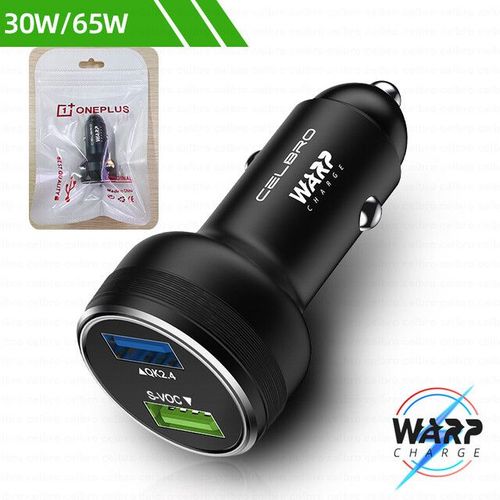 Chargeur De Téléphone Usb De Voiture Warp Charge,Charge Rapide Pour Oneplus 9r 10 Pro 8 7 6 5 9rt 9 Nord N10 N100 Samsung Dash One Plus,65w,30w - Type 65w Black #B