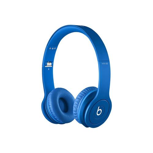 Beats Solo HD - Écouteurs avec micro - sur-oreille - filaire - jack 3,5mm - bleu mat