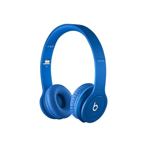 Beats Solo HD - Écouteurs avec micro - sur-oreille - filaire - jack 3,5mm - bleu mat