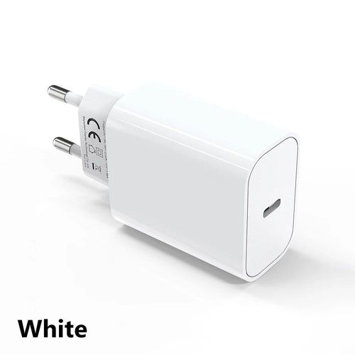Chargeur De Téléphone Mural De Voyage À Charge Rapide Usb,Adaptateur De Téléphone Portable,Pd 20w,Ipad,Iphone 14,13,12,Pro,Huawei,Xiaomi,Samsung - Type Eu White