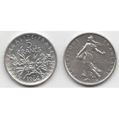 Pièce 5 Frs Argent Année 1964