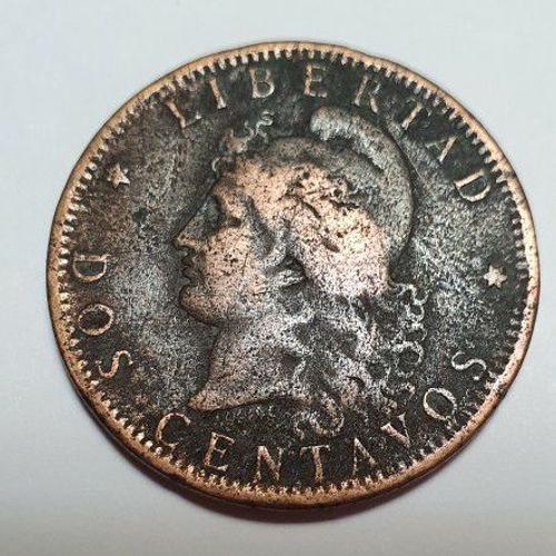 Pièce 1884 Argentine 2 Dos Centavos