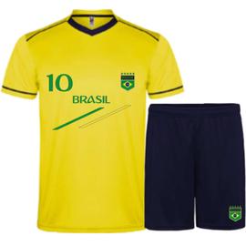 Ensemble foot Brésil short et maillot enfant