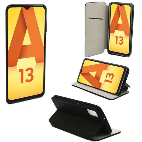 Samsung Galaxy A13 4g Etui Noir Protection Portefeuille À Rabat Avec Porte Cartes - Housse Samsung Galaxy A13 4g Noire Folio Coque Silicone Antichoc Smartphone 2022 - Accessoires Pochette Case