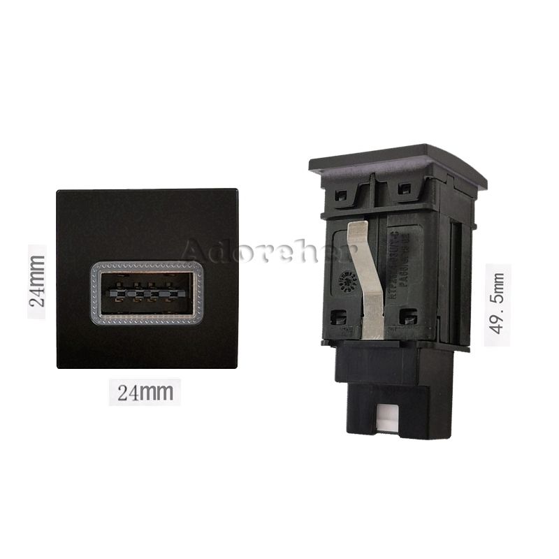 milieu PD - Chargeur USB de voiture pour VW Golf 6 Jetta 5 M... - 2