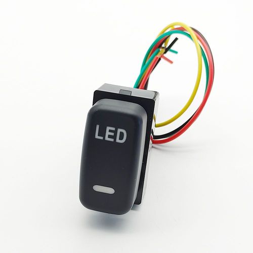 Dirigé - Interrupteur Led Rouge Pour Mitsubishi Pajero V73, V93, V97, Lancerx, 1 Pièce, Feu Antibrouillard, Drl