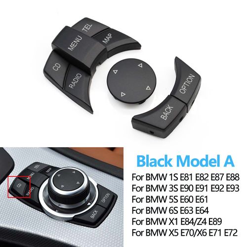 Modèle Noir A - Voiture Console Centrale Cic Multimédia Bouton De Commande Pour Bmw 1 3 5 X1 X5 X6 Série