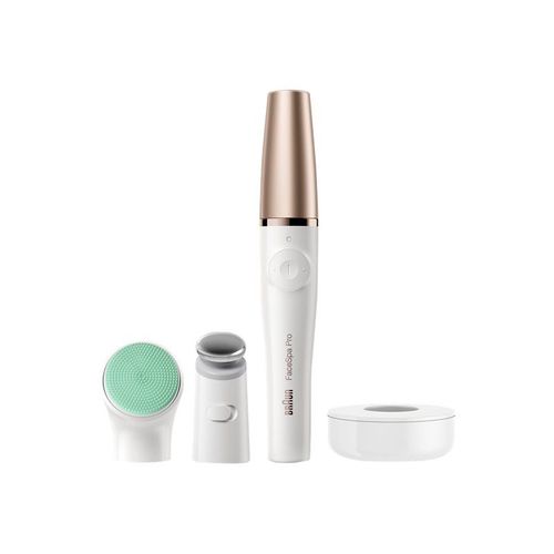 Braun Facespa Pro 913 - Épilateur/Nettoyeur De Visage - Sans Fil - Blanc/Bronze
