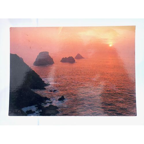 Ancienne Carte Postale Cpa La Bretagne En Couleurs. Coucher De Soleil Sur La Pointe De Pen-Hir. Camaret, Finistere