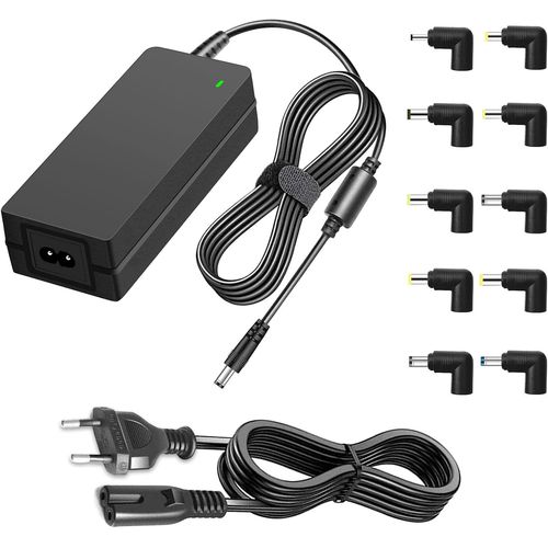 19V 3.42A Chargeur Universel pour Ordinateur Portable AC  DC 19 Volts Adaptateur Secteur 65W pour 19V 3.16A 2.37A 2.1A HP Acer ASUS Lenovo Gateway PC Portable.