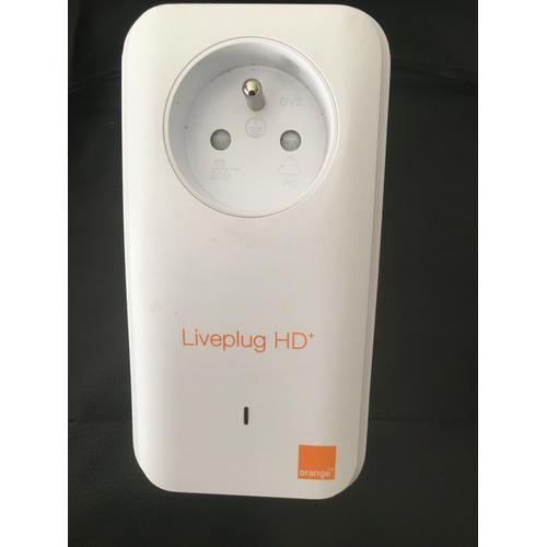 1CPL Prise Liveplug HD+ 500 Mbits/s Orange