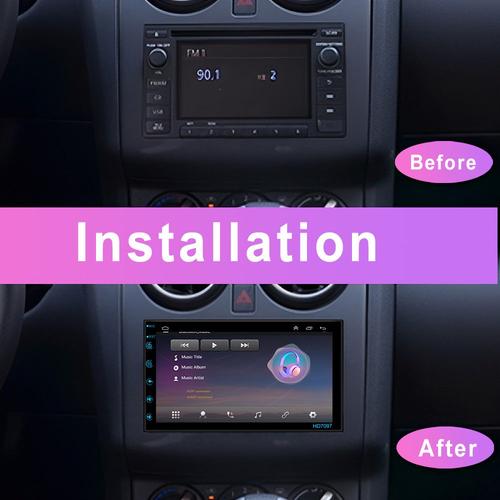 1G 16G avec DVR - autoradio 7 &quotAndroid, GPS, lecteur MP5, mirrorlink, rcepteur stro, 2 Din, pour Hyundai nissan Toyota