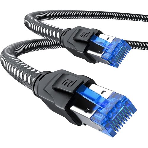 1m Cble rseau Cat 8.1 40Gbits - Cble Ethernet Cat 8 LANGigabit 40Gbps 1 mtre