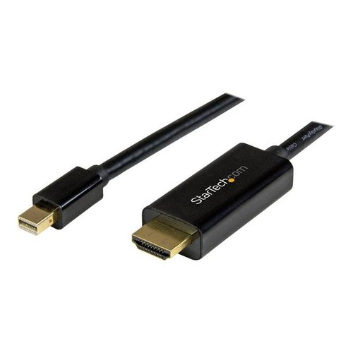 StarTech.com Cble adaptateur Mini DisplayPort vers HDMI de 1 m - Convertisseur Mini DP vers HDMI avec cble intgr