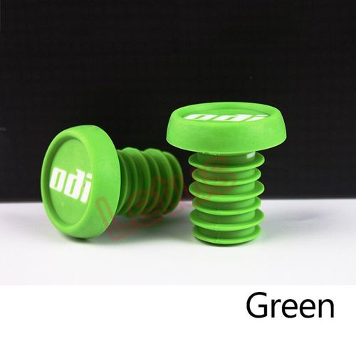 1pair Vert - Poignes Antidrapantes Et Bouchons De Cintre Pour Vlo, 2 Pices, Fermes, Lgres, quilibres, Compatibles Vtt, Bmx, Tour De France