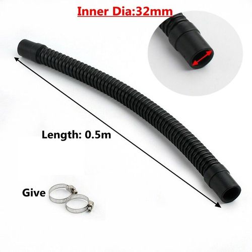 1pc 20/25/32/40/50mm I.D Plastique Aquarium Tuyau Ondul Durable Rservoir De Poisson Entre Sortie Joint Tuyau Pompe  Eau Fournitures Tuyau - Type 32mm X 0.5m-1pc