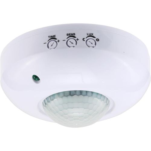 1pc Capteur De Prsence  Montage Au Plafond,Interrupteur  Dtecteur De Mouvement Pir 220-240v,Interrupteur De Lumire  Dtecteur De Mouvement Haute Sensibilit,Plage De Dtection 6m  360