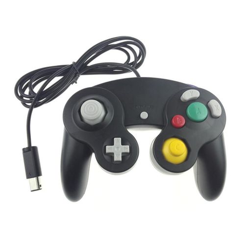 1pc Noir - Manette De Jeu Filaire Pour Jeu Ngc Gamecube Wii Et Wiiu, Joystick, Accessoire