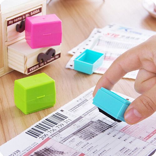 1pc Protgez Votre Tampon De Rouleau D'Identification Tampon Encreur Automatique Code Malpropre Sceau Confidentiel Code De Protection Contre Le Vol