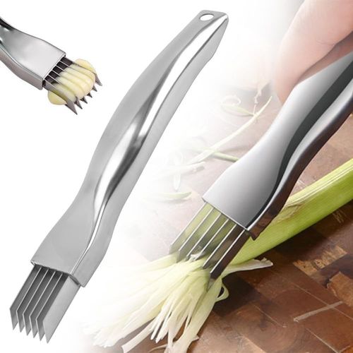 1pcs Couteau  Dchiqueter - 2024 New Couteau  Oignon Vert Hach En Acier Inoxydable - Multifonctionnel Pour Trancher Mnagers