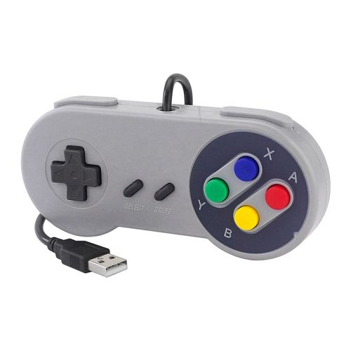 1pcs Gris - Manette De Jeu Rtro Usb, 2 Pices, Contrleur Filaire Pour Pc Nespi Retropie, Pour Raspberry Pi 4 B