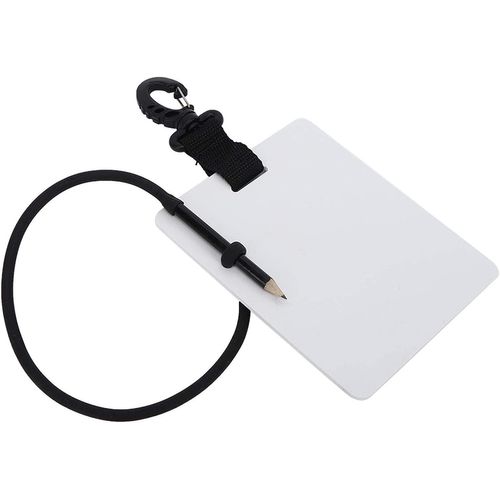 Ardoise étanche Plongée - Tablette écriture Sous-marine Avec Crayon Et Clip Pour BCD
