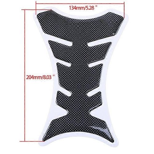 1pcs Universel Moto En Fibre De Carbone Rservoir Pad Protecteur De Rservoir Autocollant De Course Pour Honda Suzuki Yamaha Kawasaki Ktm Hayabus