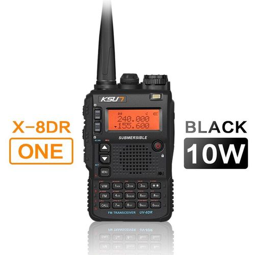 1PCS UV8DR Standard Walkietalkie longue portée 10W pour chasse et équipement, antennes de