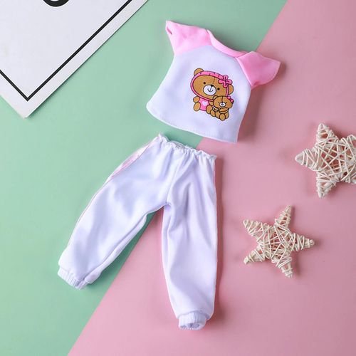 1set Poupe Tops Pantalon Dlicat Imagination Dveloppement Compact Mode Fait  La Main 1/6 Poupe Vtements Pour Game_N