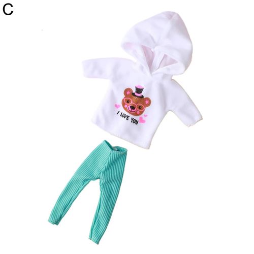1set Poupe Tops Pantalons Dlicat Imagination Dveloppement Compact Mode Fait  La Main 1/6 Poupe Vtements Pour Game_C