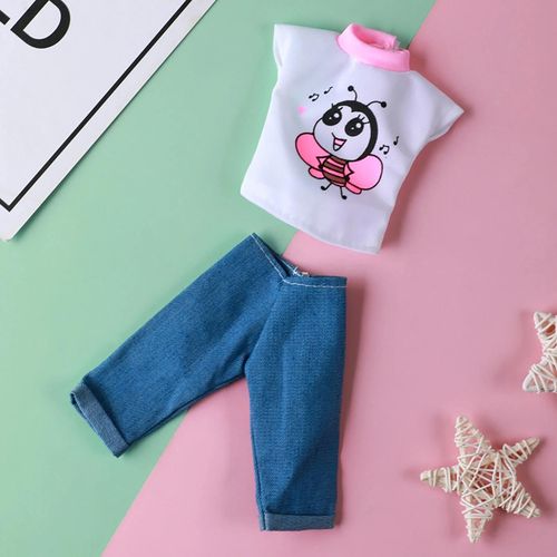 1set Poupe Tops Pantalons Dlicat Imagination Dveloppement Compact Mode Fait  La Main 1/6 Poupe Vtements Pour Game_K