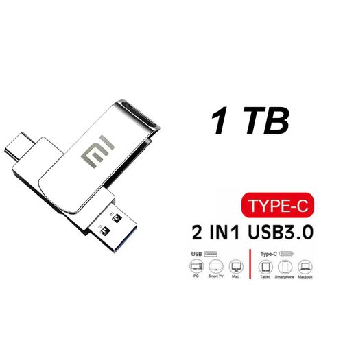 1TB U-DISK Cl USB 3.0 to USB Type C Android, 2en1